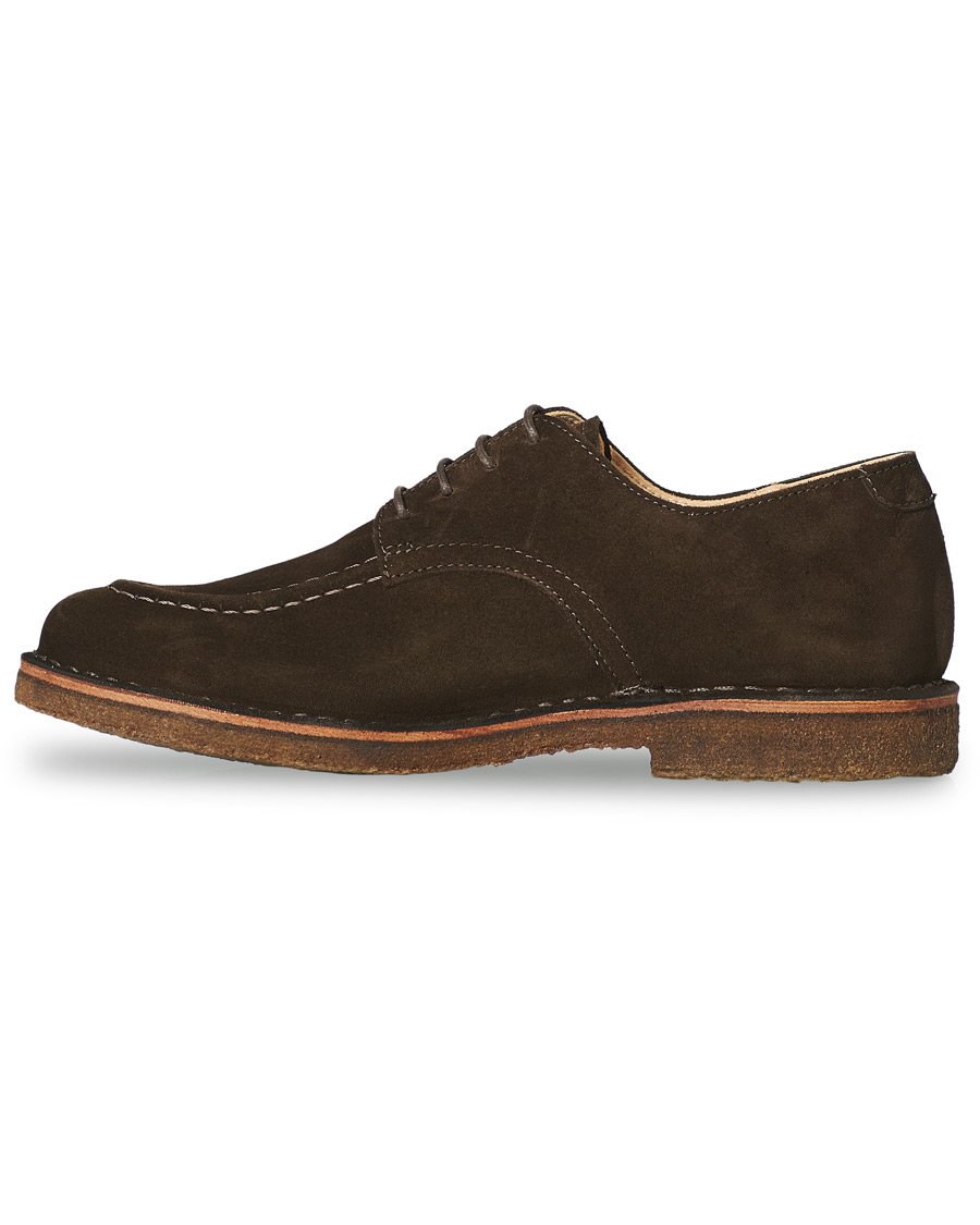 Herre | Astorflex Carlflex Moc Toe Derby Dark Brown Suede | Astorflex | Carlflex Moc Toe Derby Dark Brown Suede