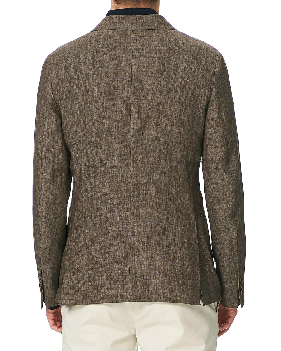 Herre | Dressjakker | Z Zegna | Linen Unlined Blazer Brown