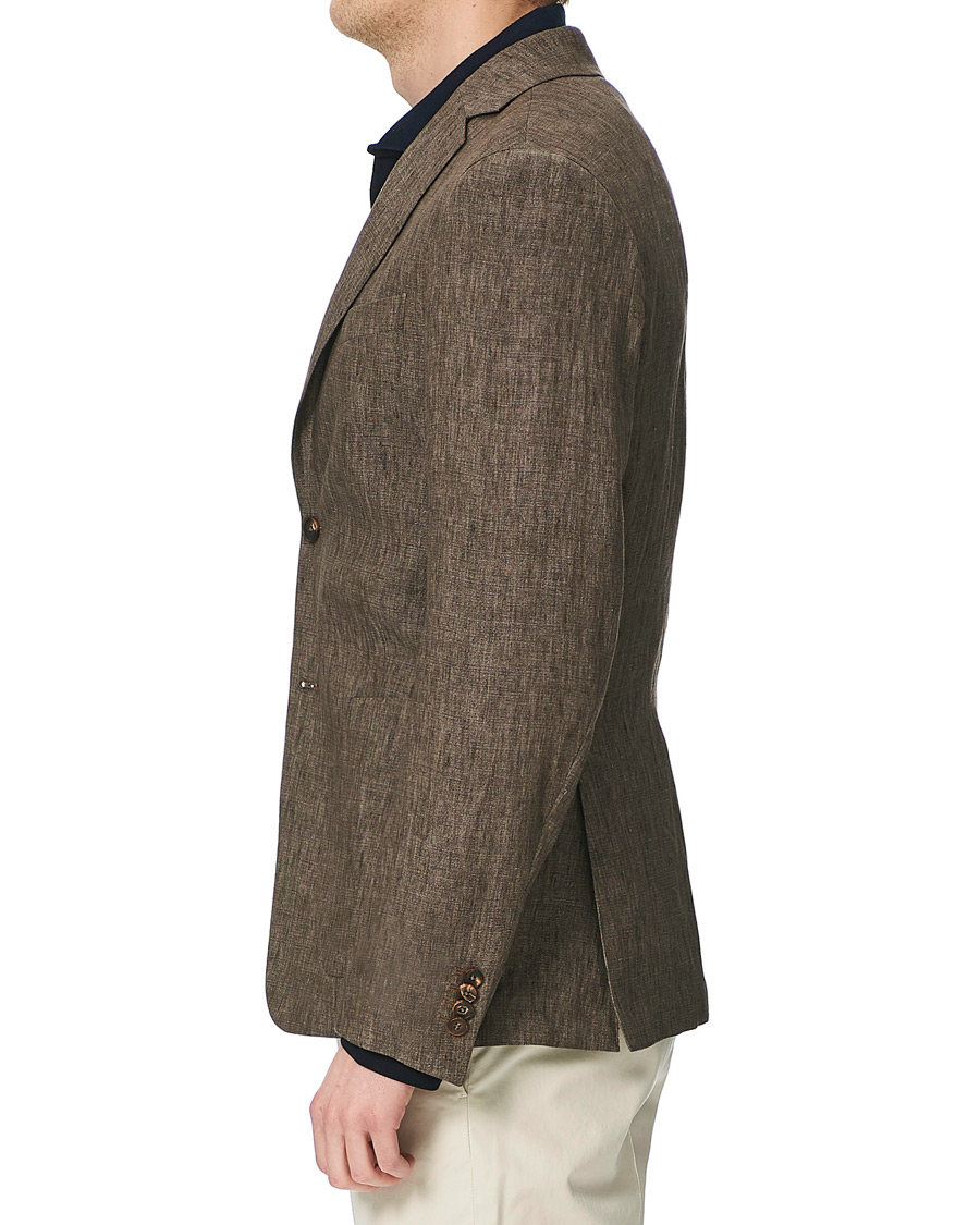 Herre | Dressjakker | Z Zegna | Linen Unlined Blazer Brown