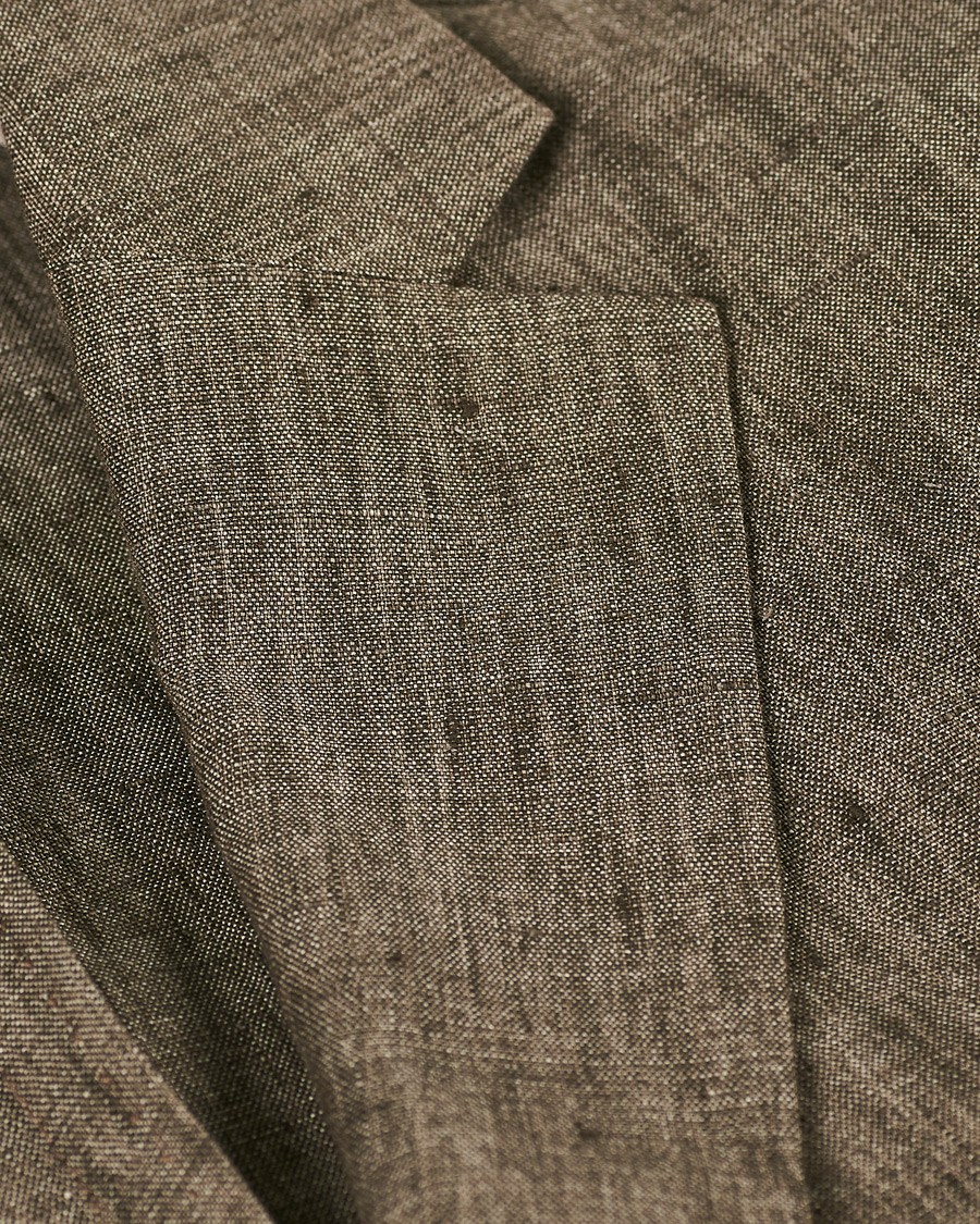 Herre | Dressjakker | Z Zegna | Linen Unlined Blazer Brown