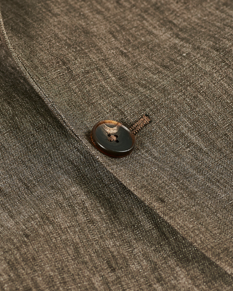 Herre | Dressjakker | Z Zegna | Linen Unlined Blazer Brown