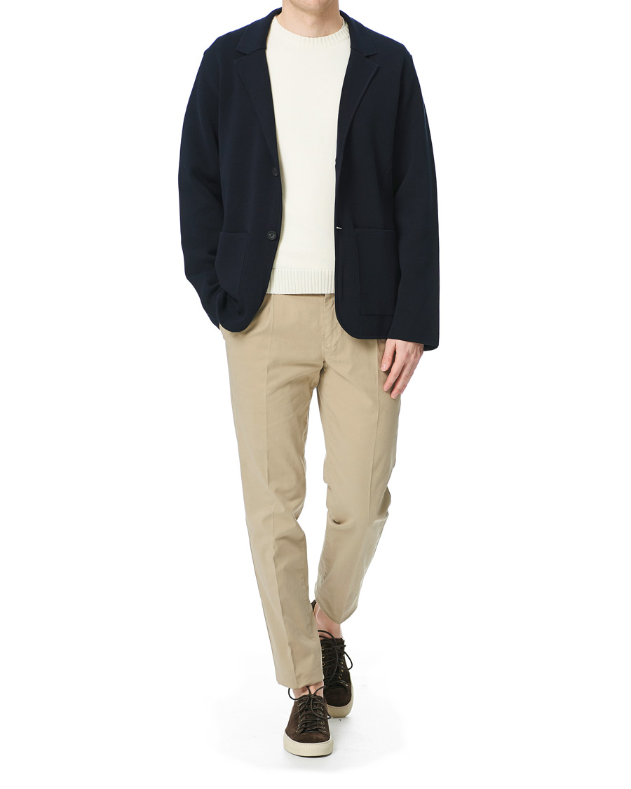 Herre | Dressjakker | Z Zegna | Knitted Cardigan Blazer Navy