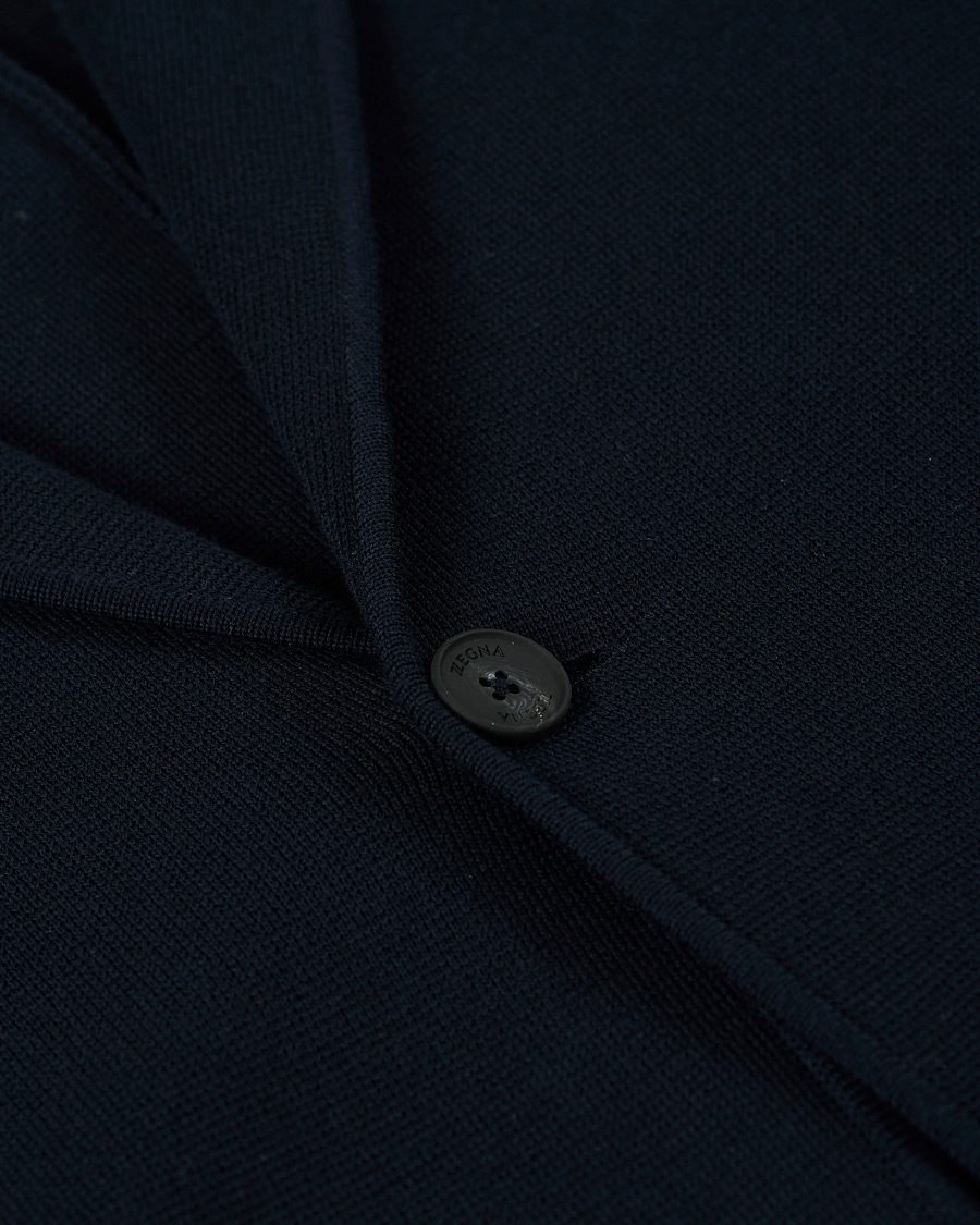 Herre | Dressjakker | Z Zegna | Knitted Cardigan Blazer Navy