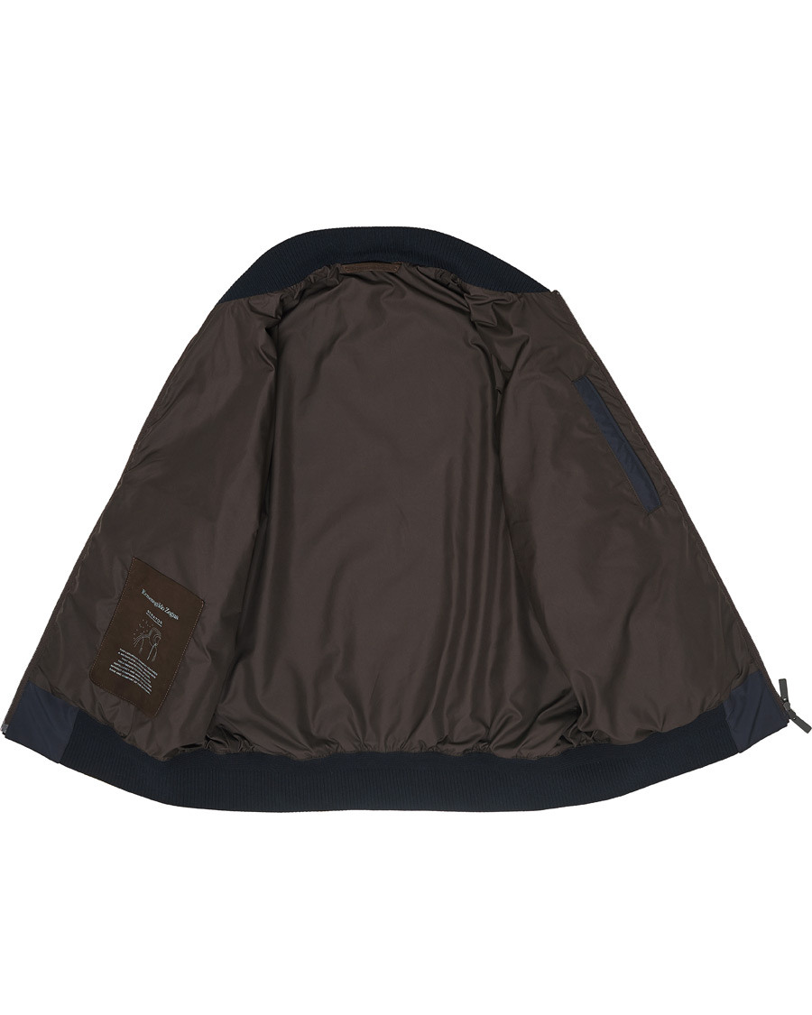 Herre | Jakker | Ermenegildo Zegna | Stratos Waterrepellent Bomber Jacket Navy