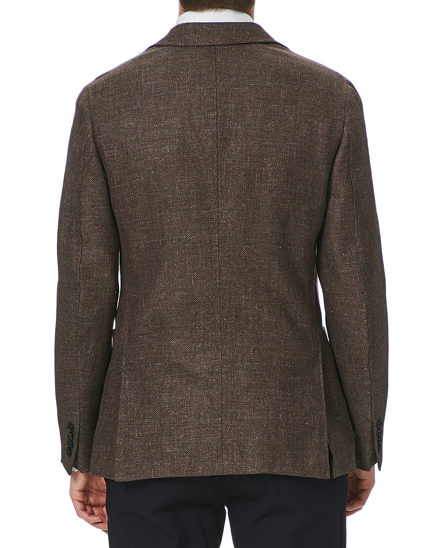 Herre | Dressjakker | Ermenegildo Zegna | Unconstructed Linen Blazer Brown
