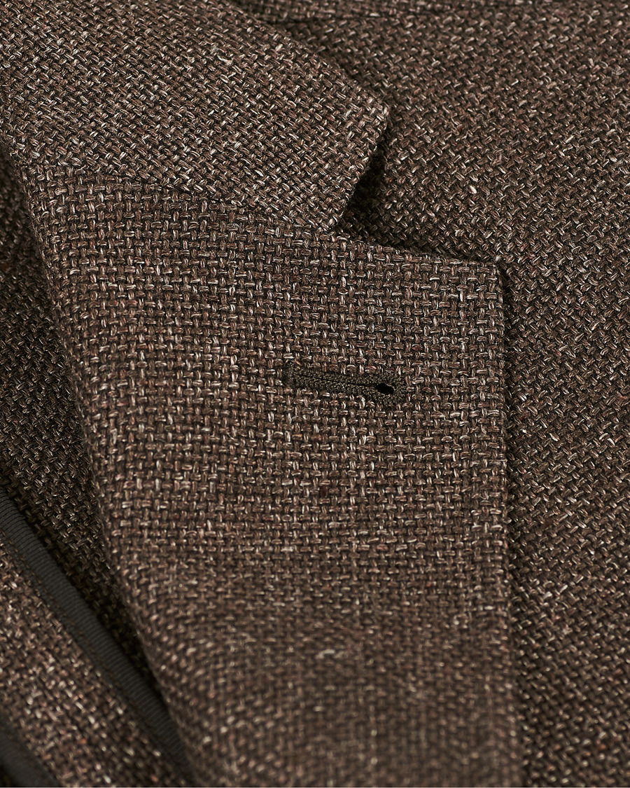 Herre | Dressjakker | Ermenegildo Zegna | Unconstructed Linen Blazer Brown