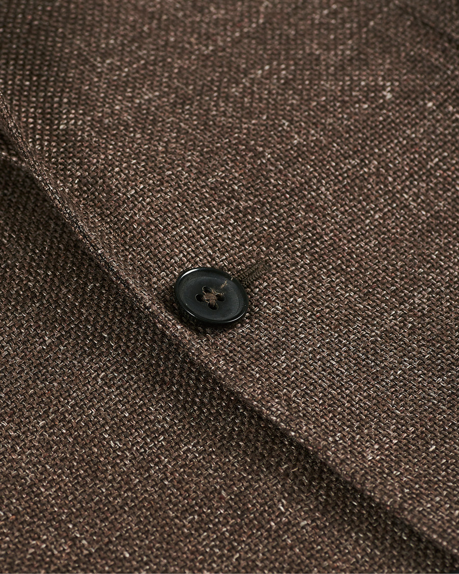 Herre | Dressjakker | Ermenegildo Zegna | Unconstructed Linen Blazer Brown