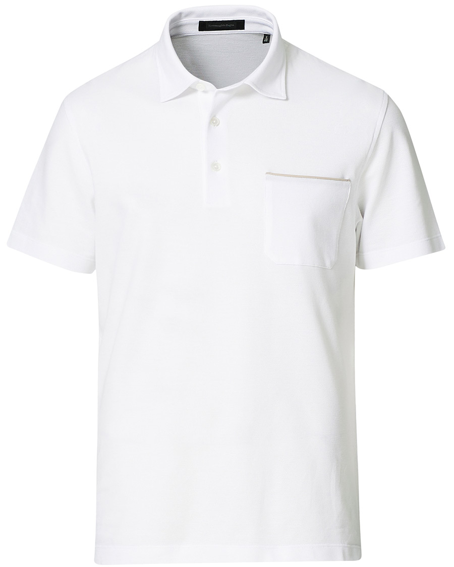Herre |  | Ermenegildo Zegna | Pocket Short Sleeve Polo White