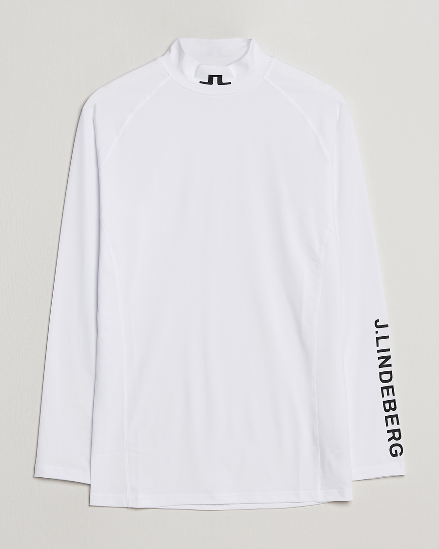 Herre | T-Shirts | J.Lindeberg | Aello Soft Compression Tee White