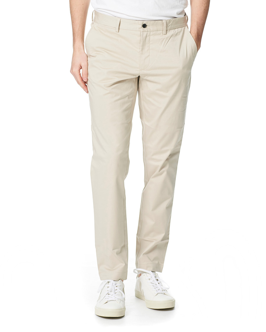 Herre | Bukser | J.Lindeberg | Chaze Super Satin Strech Chinos Sand Grey