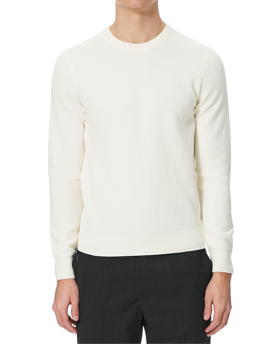 Herre | Gensere | J.Lindeberg | Andy Structure Crew Neck Cloud White
