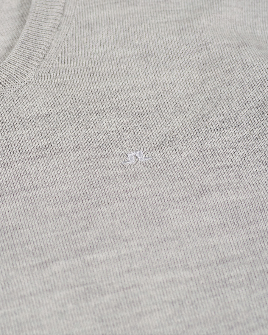 Herre | Gensere | J.Lindeberg | Newman Merino Crew Neck Pullover Stone Grey Melange