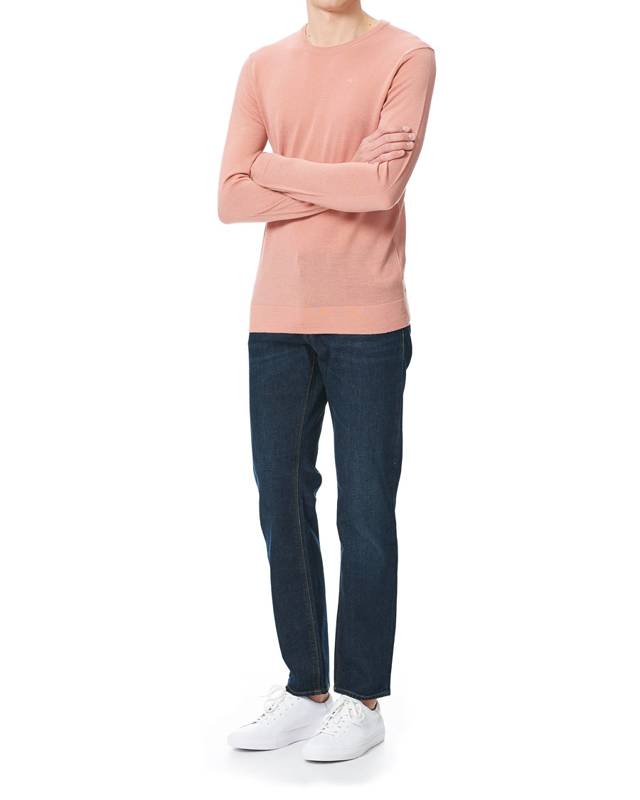 Herre | Gensere | J.Lindeberg | Newman Merino Crew Neck Pullover Rose Coppar