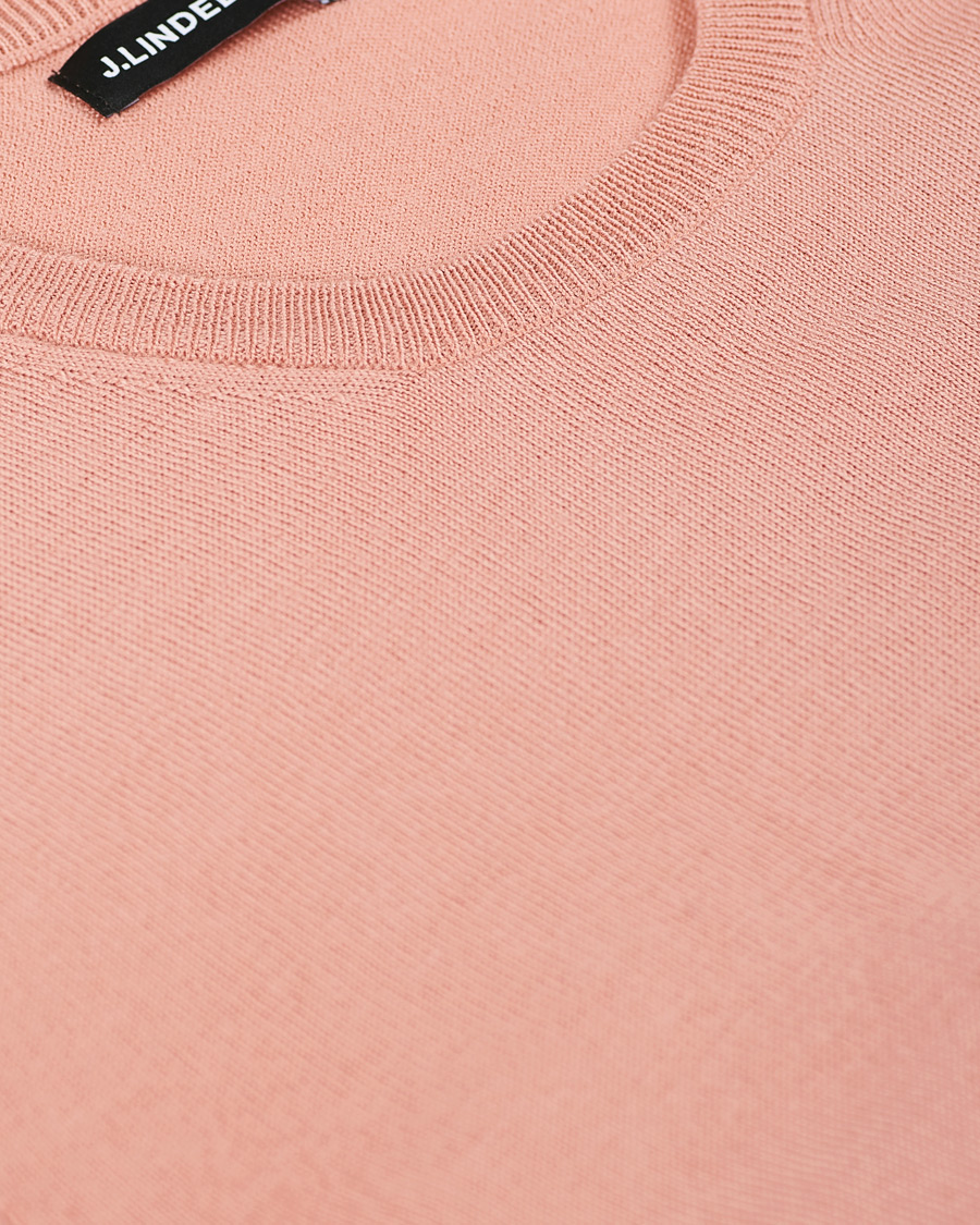Herre | Gensere | J.Lindeberg | Newman Merino Crew Neck Pullover Rose Coppar