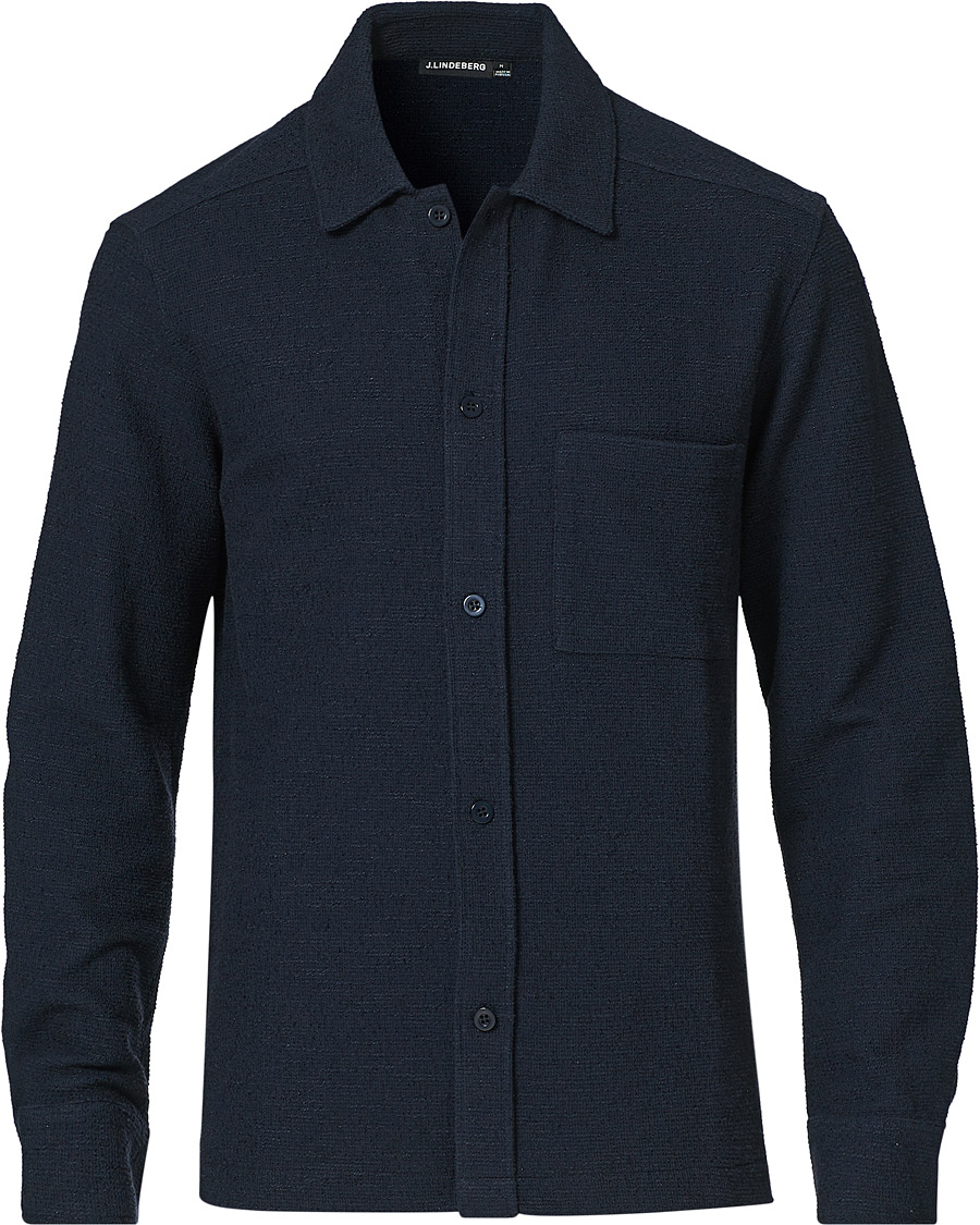 Herre | Gensere | J.Lindeberg | James Jersey Overshirt Navy