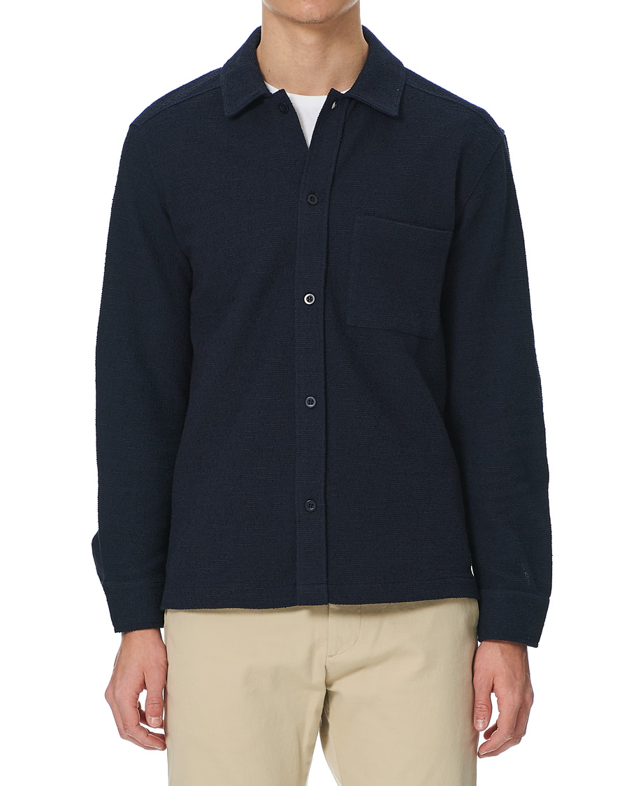 Herre | Gensere | J.Lindeberg | James Jersey Overshirt Navy