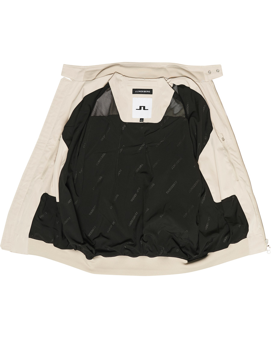 Herre | Jakker | J.Lindeberg | Derek Stretch Harrington Jacket Sand Grey