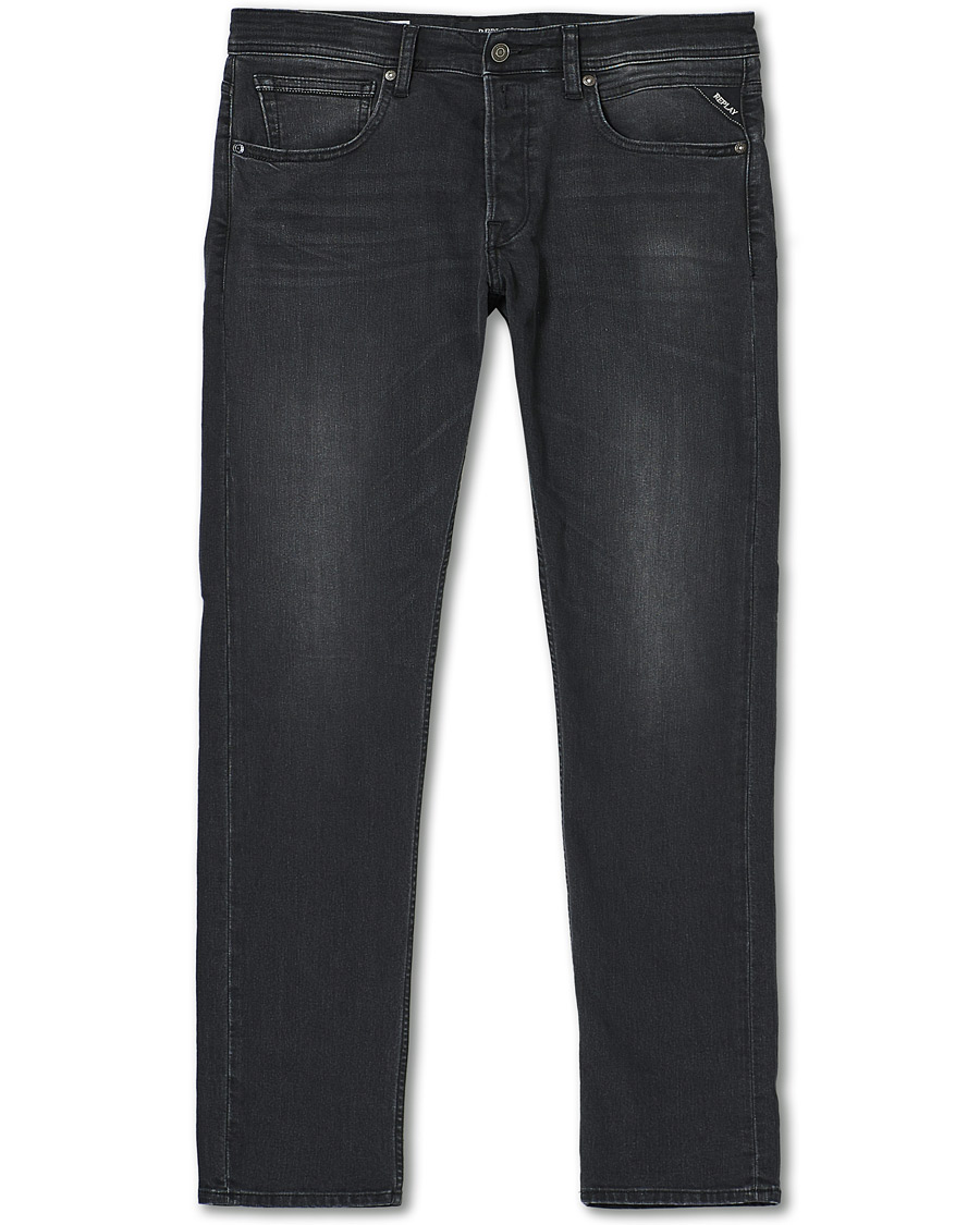 Herre | Jeans | Replay | Grover Super Stretch Bio Jeans Washed Black