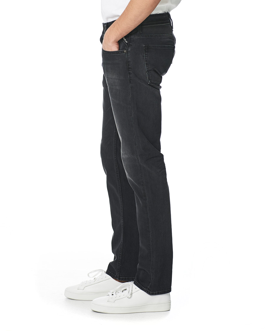 Herre | Jeans | Replay | Grover Super Stretch Bio Jeans Washed Black