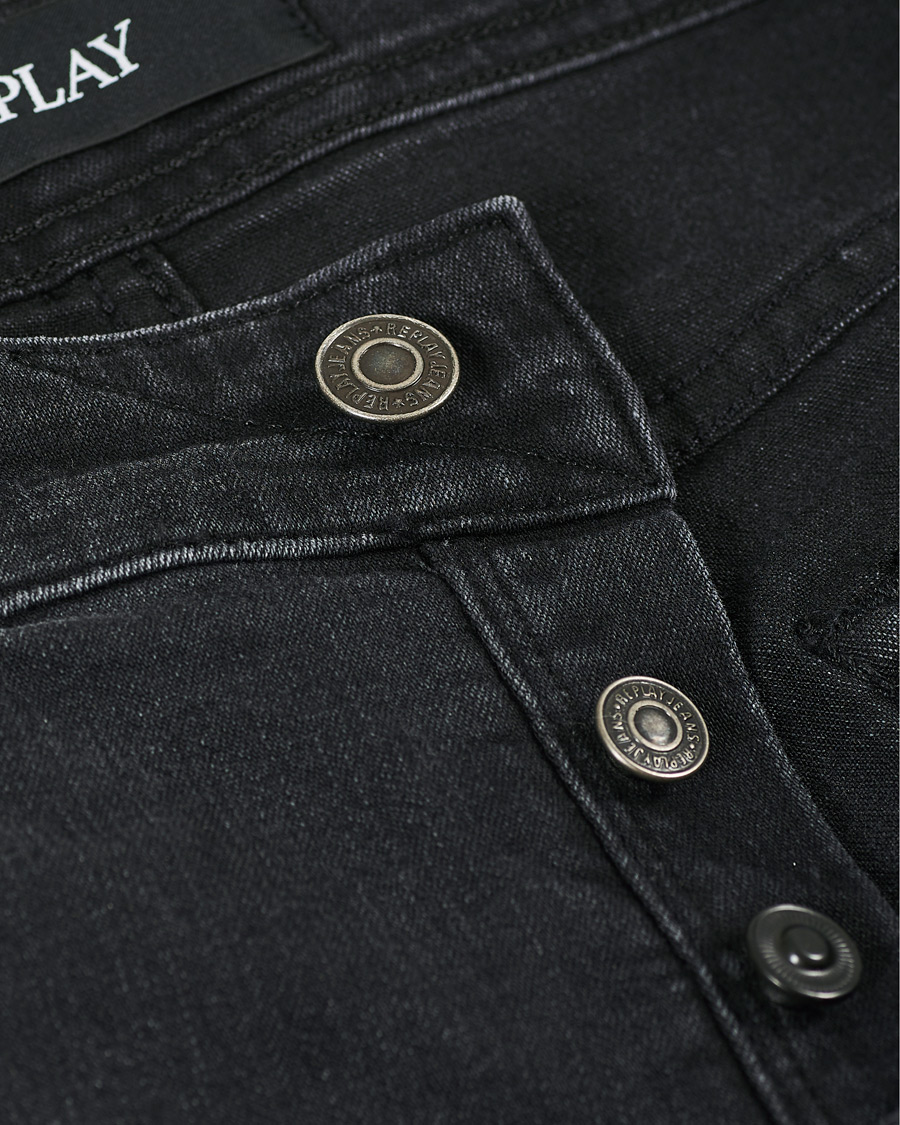Herre | Jeans | Replay | Grover Super Stretch Bio Jeans Washed Black