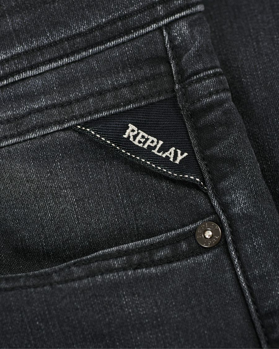 Herre | Jeans | Replay | Grover Super Stretch Bio Jeans Washed Black