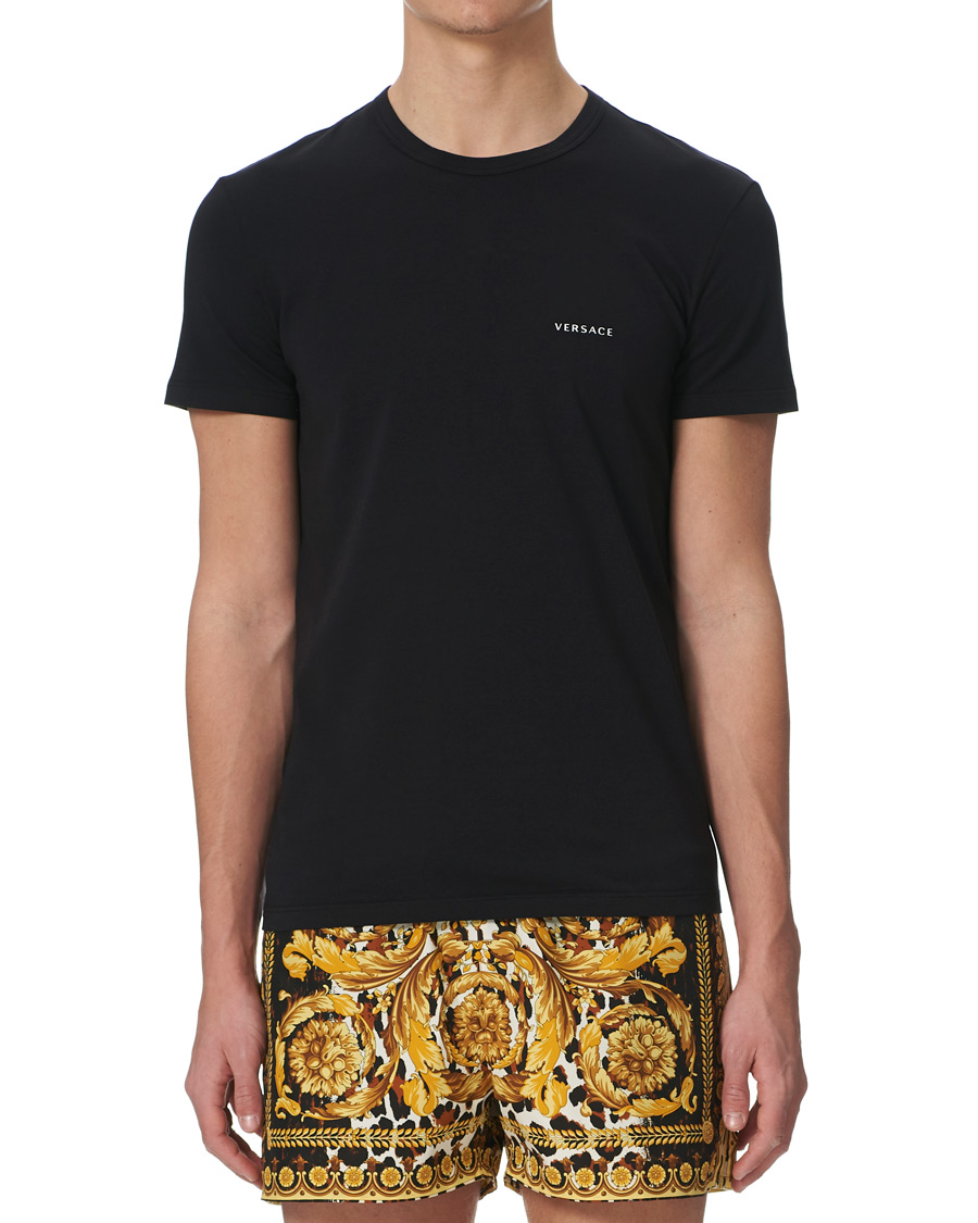 Herre | T-Shirts | Versace | Logo Tee Black