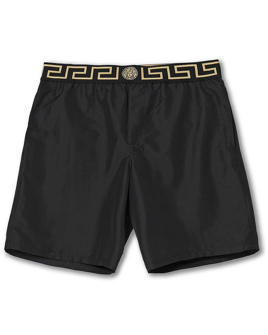 Herre | Badeshorts | Versace | Greca Border Swim Trunks Black