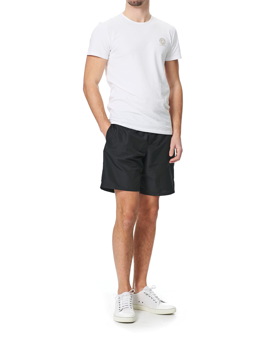 Herre | Badeshorts | Versace | Greca Border Swim Trunks Black