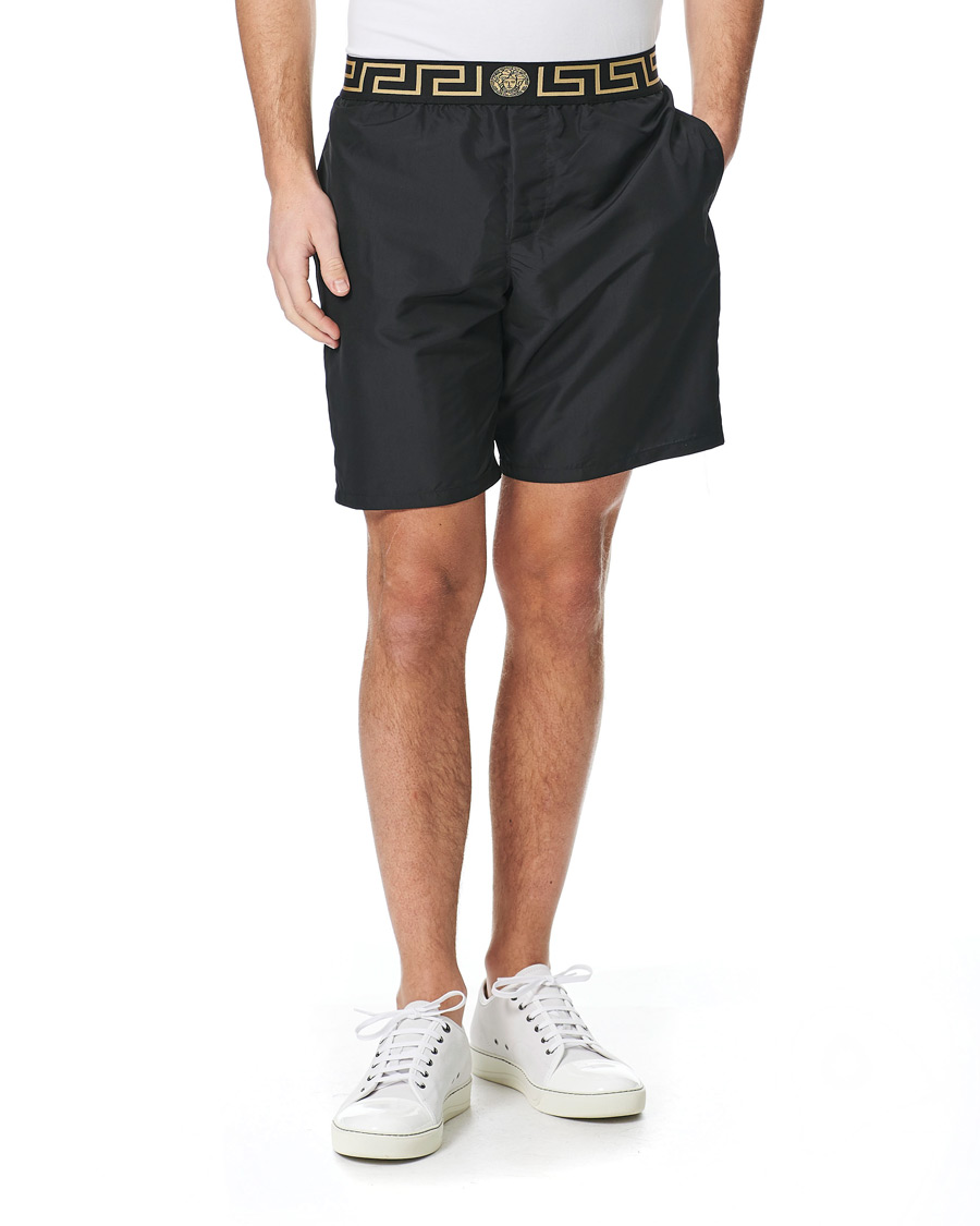 Herre | Badeshorts | Versace | Greca Border Swim Trunks Black