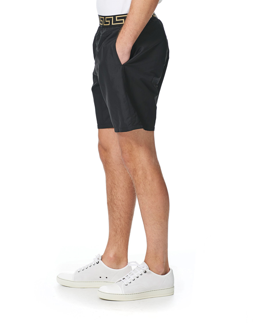 Herre | Badeshorts | Versace | Greca Border Swim Trunks Black