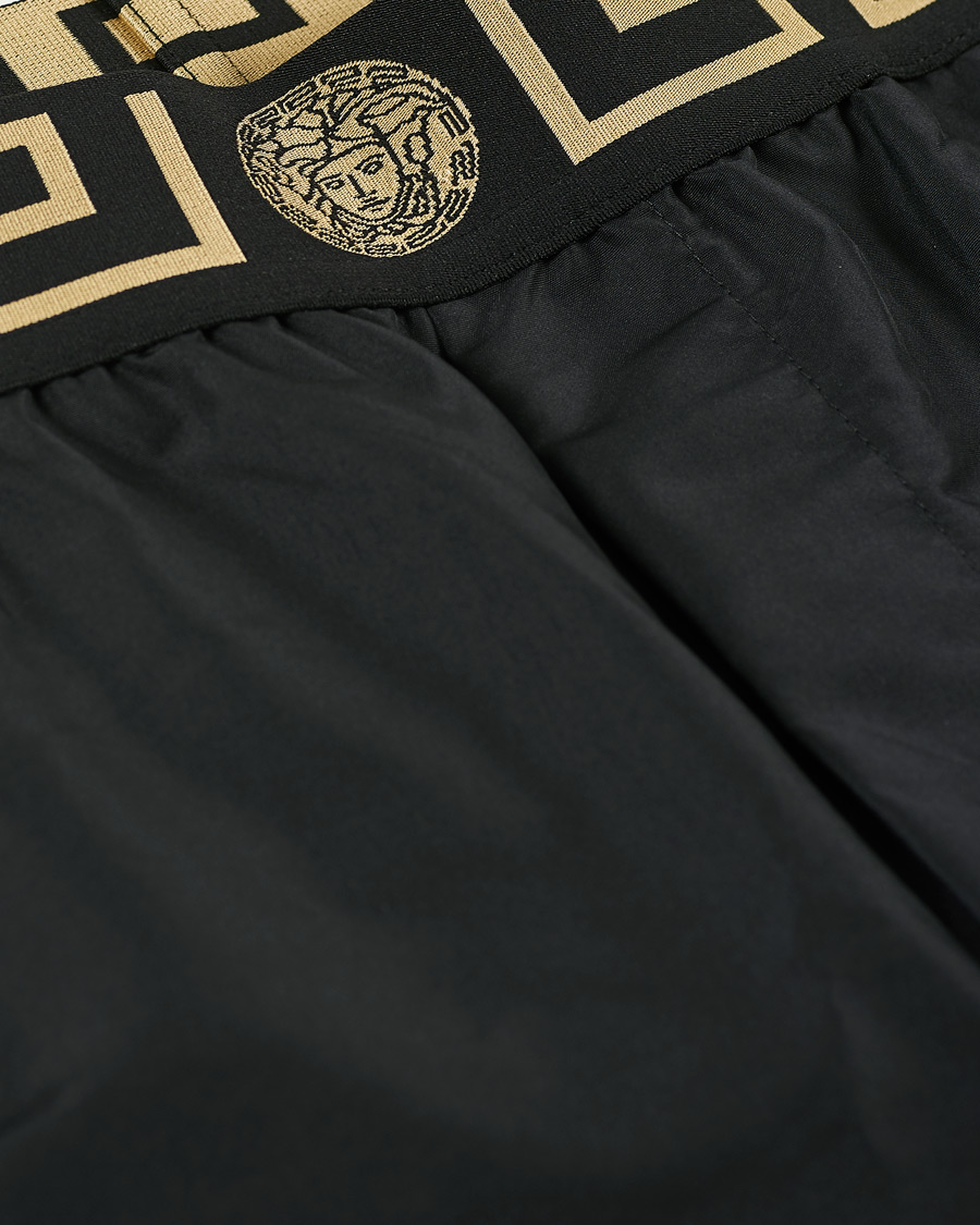 Herre | Badeshorts | Versace | Greca Border Swim Trunks Black
