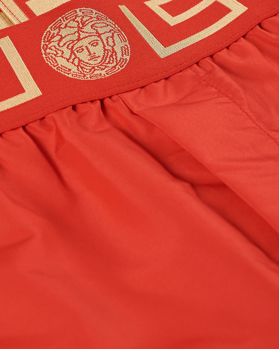 Herre | Badeshorts | Versace | Greca Border Swim Trunks Red