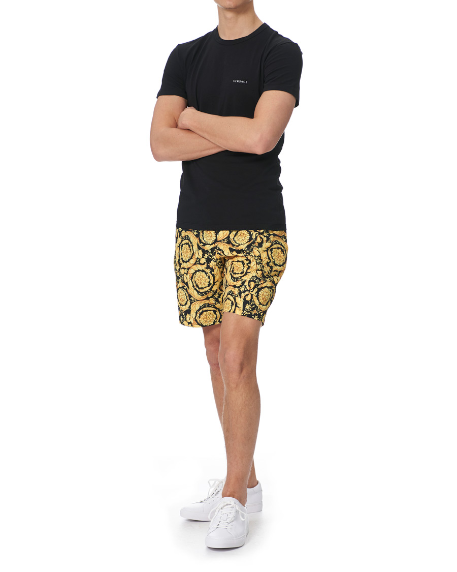Herre | Badeshorts | Versace | Barocco Swim Trunks Black/Gold