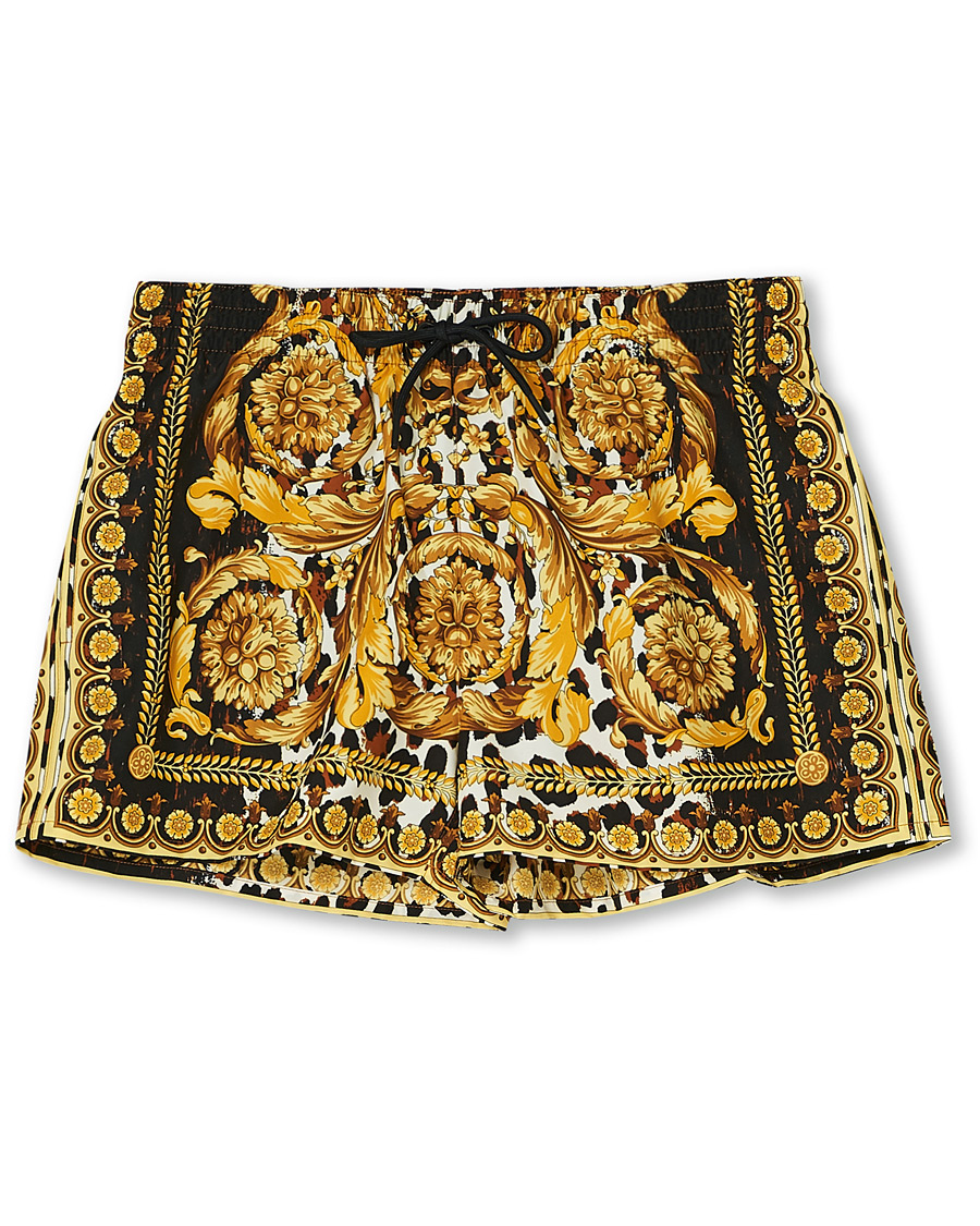 Herre | Badeshorts | Versace | Wild Barocco Swim Trunks Black/Gold
