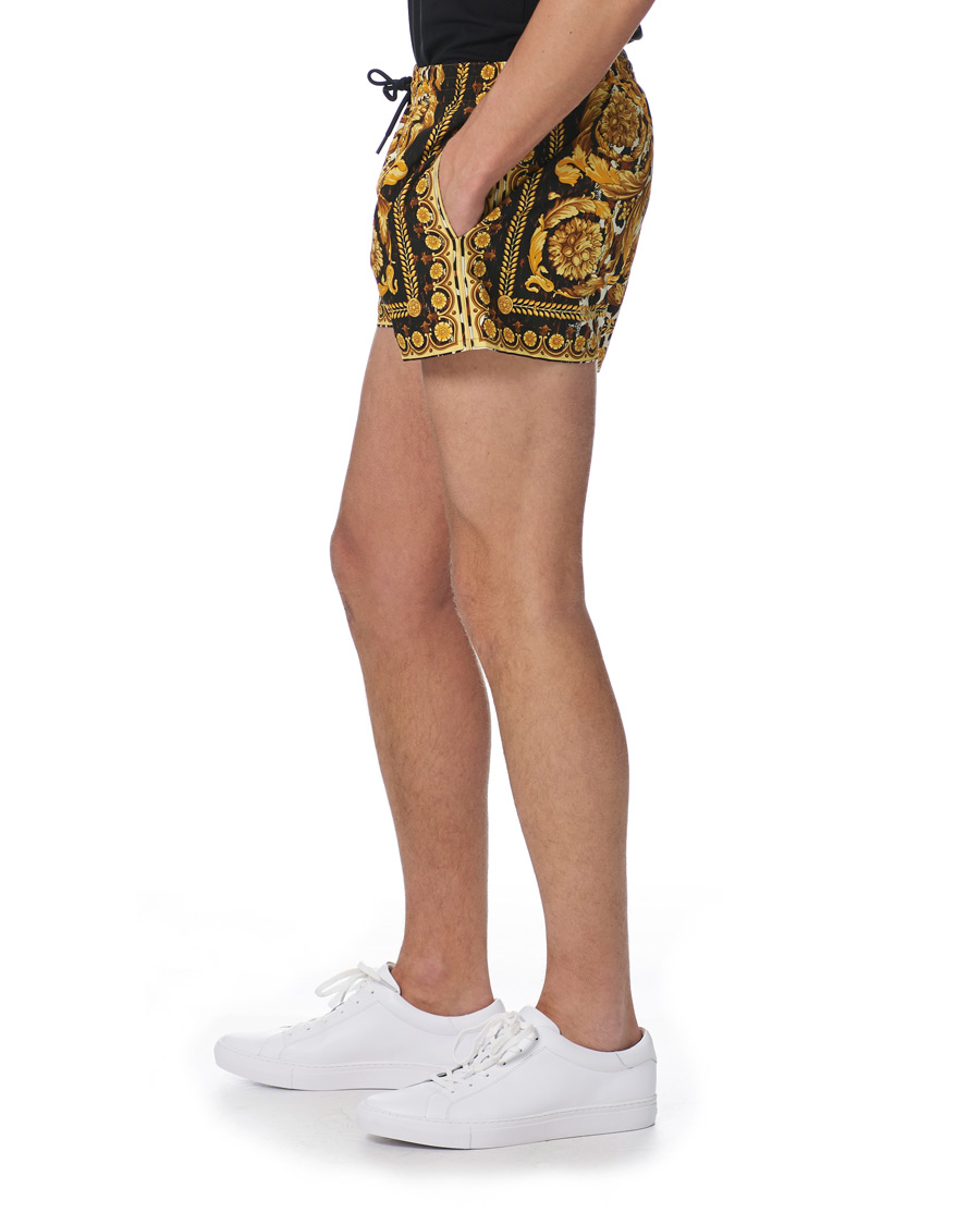 Herre | Badeshorts | Versace | Wild Barocco Swim Trunks Black/Gold