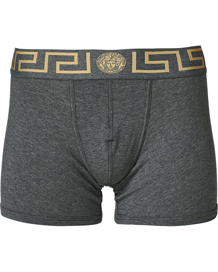 Herre | Undertøy | Versace | Greca Boxer Briefs Grey Melange