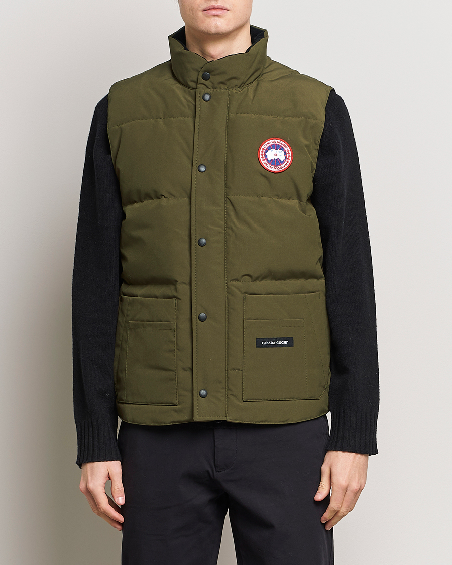 Herre | Dunvester | Canada Goose | Freestyle Crew Vest Military