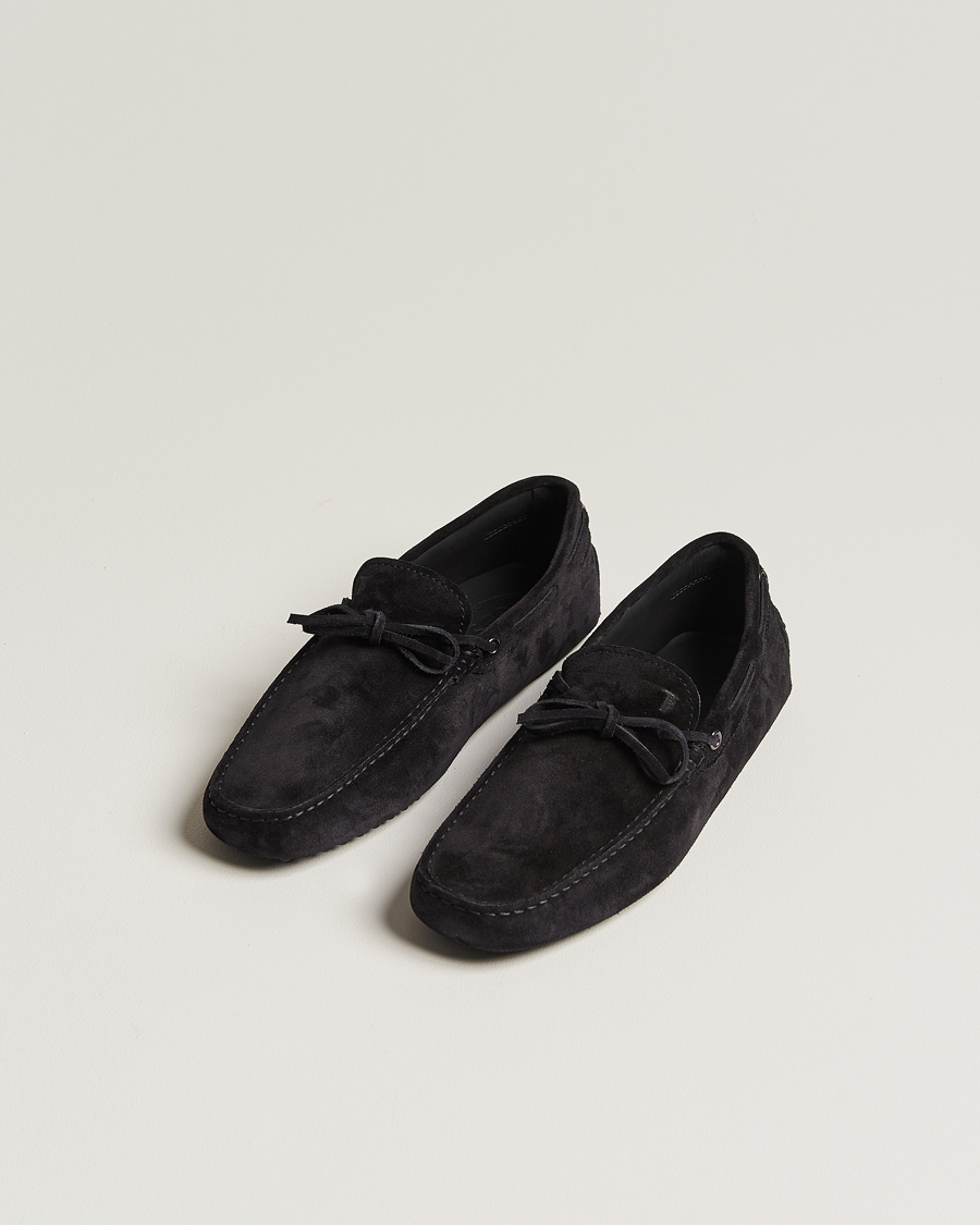 Herre | Sko i mokka | Tod's | Lacetto Gommino Carshoe Black Suede