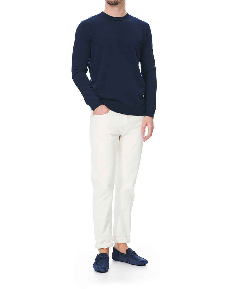 Herre | Tod's Laccetto Gommino Carshoe Navy Suede | Tod's | Laccetto Gommino Carshoe Navy Suede
