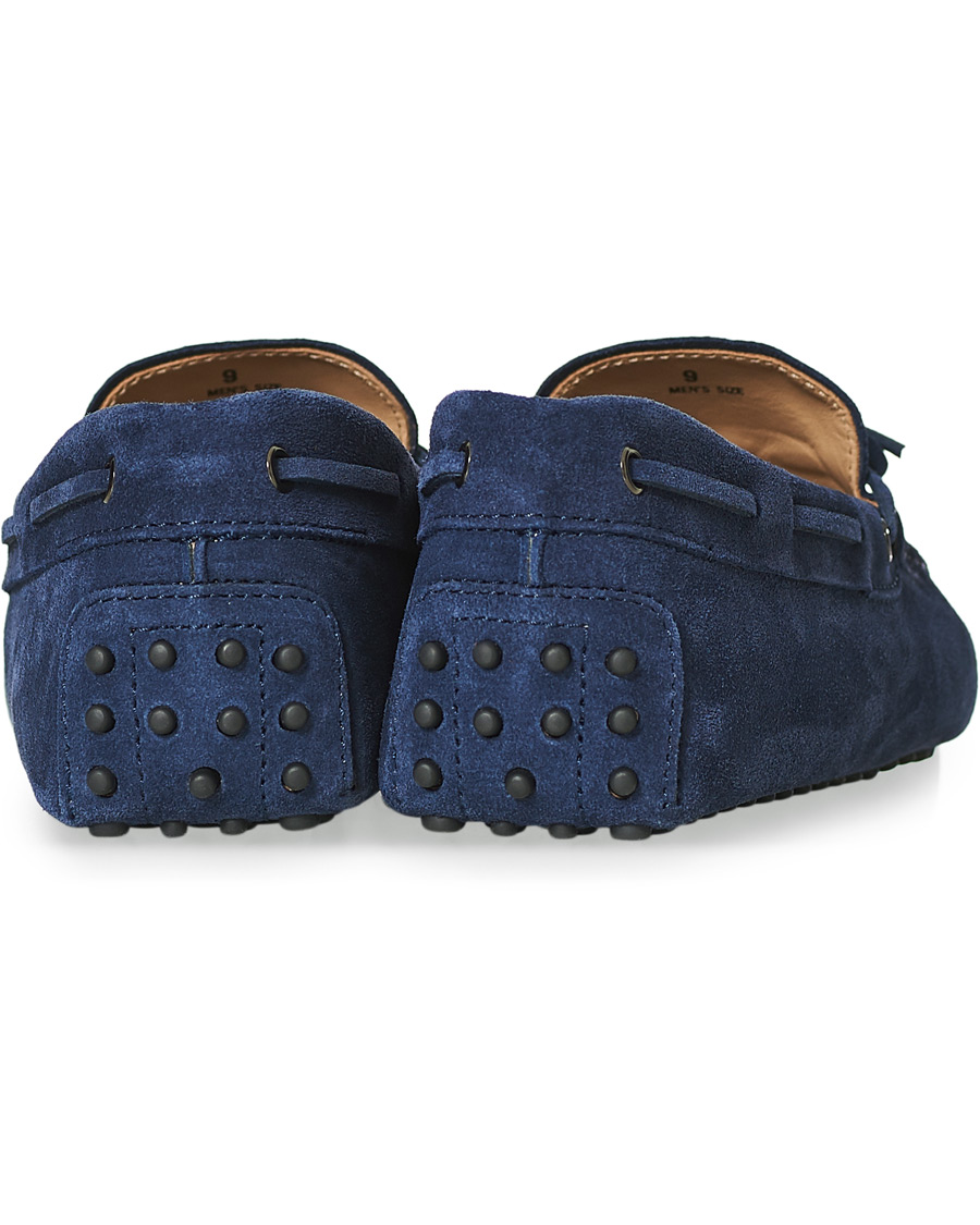 Herre | Tod's Laccetto Gommino Carshoe Navy Suede | Tod's | Laccetto Gommino Carshoe Navy Suede