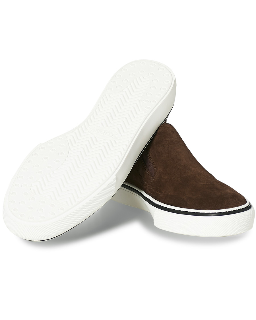 Herre | Tod's Cassetta Slippers Dark Brown Suede | Tod's | Cassetta Slippers Dark Brown Suede