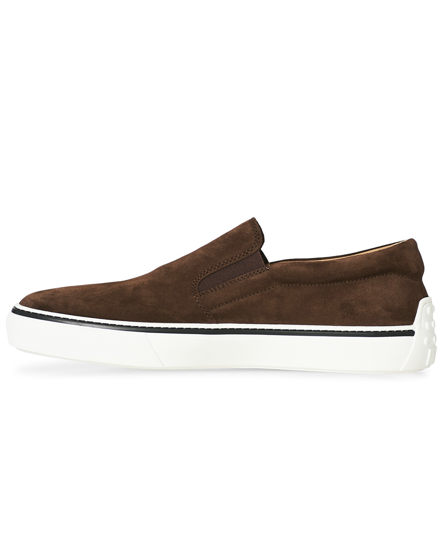 Herre | Tod's Cassetta Slippers Dark Brown Suede | Tod's | Cassetta Slippers Dark Brown Suede