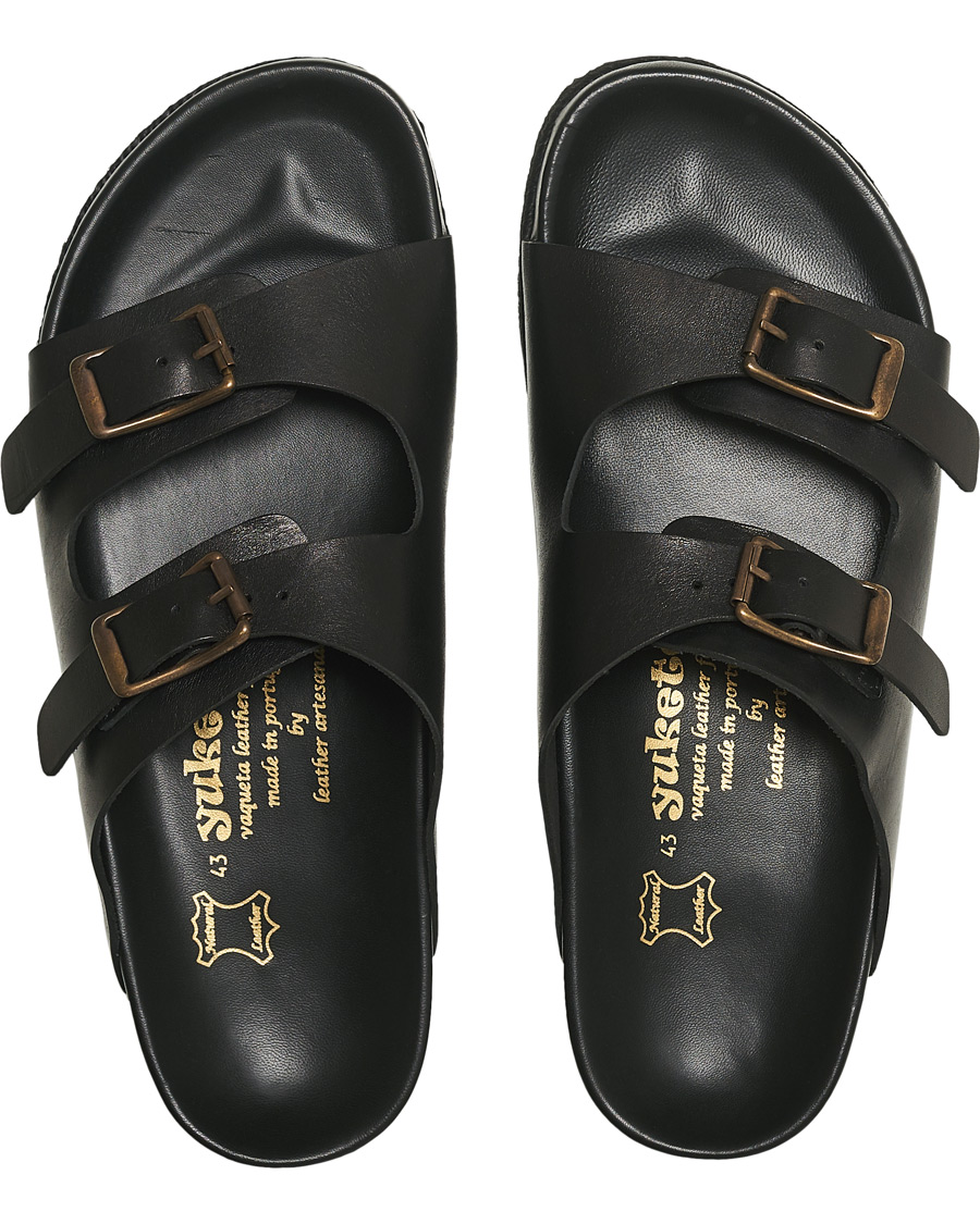 Herre | | Yuketen | Sal 2 Crepe Sole Sandal Black Calf