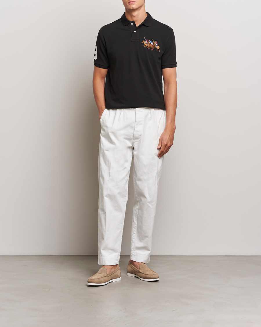 Herre | Pikéer | Polo Ralph Lauren | Custom Slim Fit Match Club Polo Black