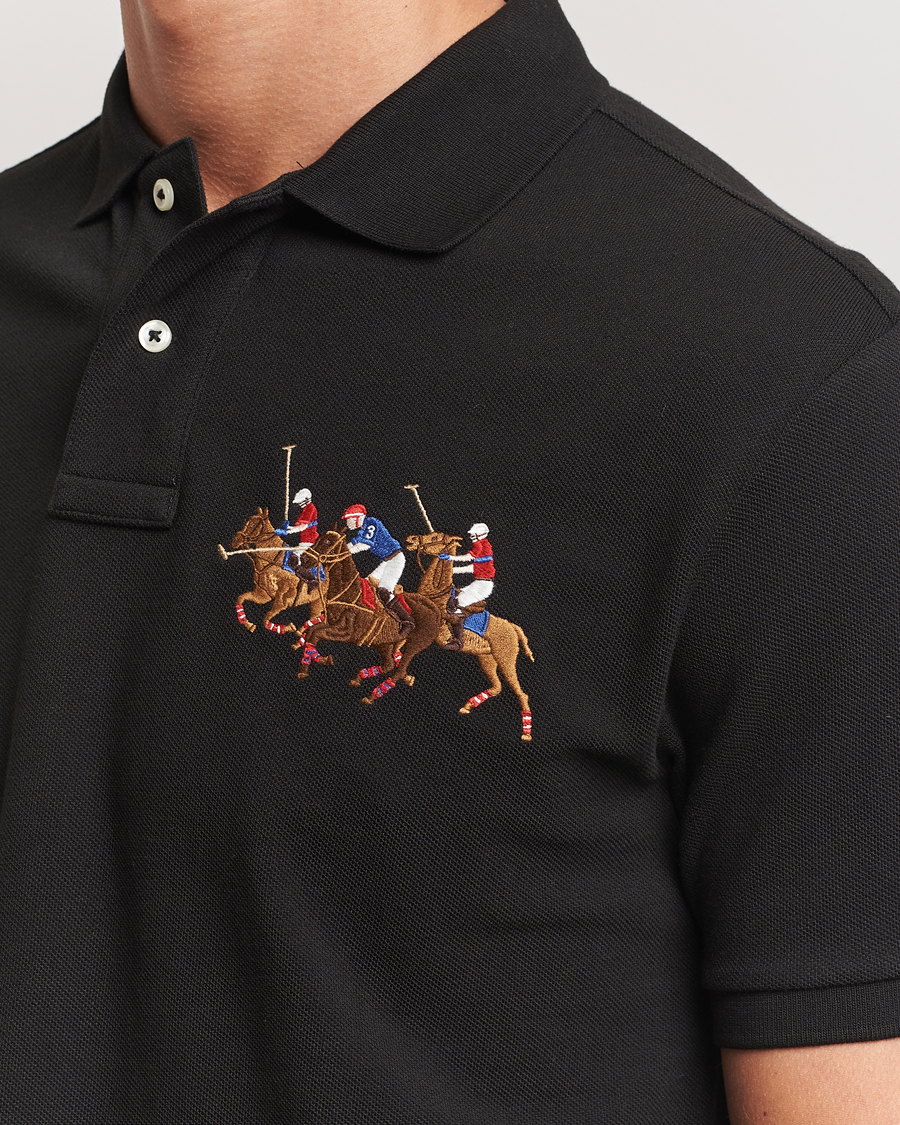 Herre | Pikéer | Polo Ralph Lauren | Custom Slim Fit Match Club Polo Black