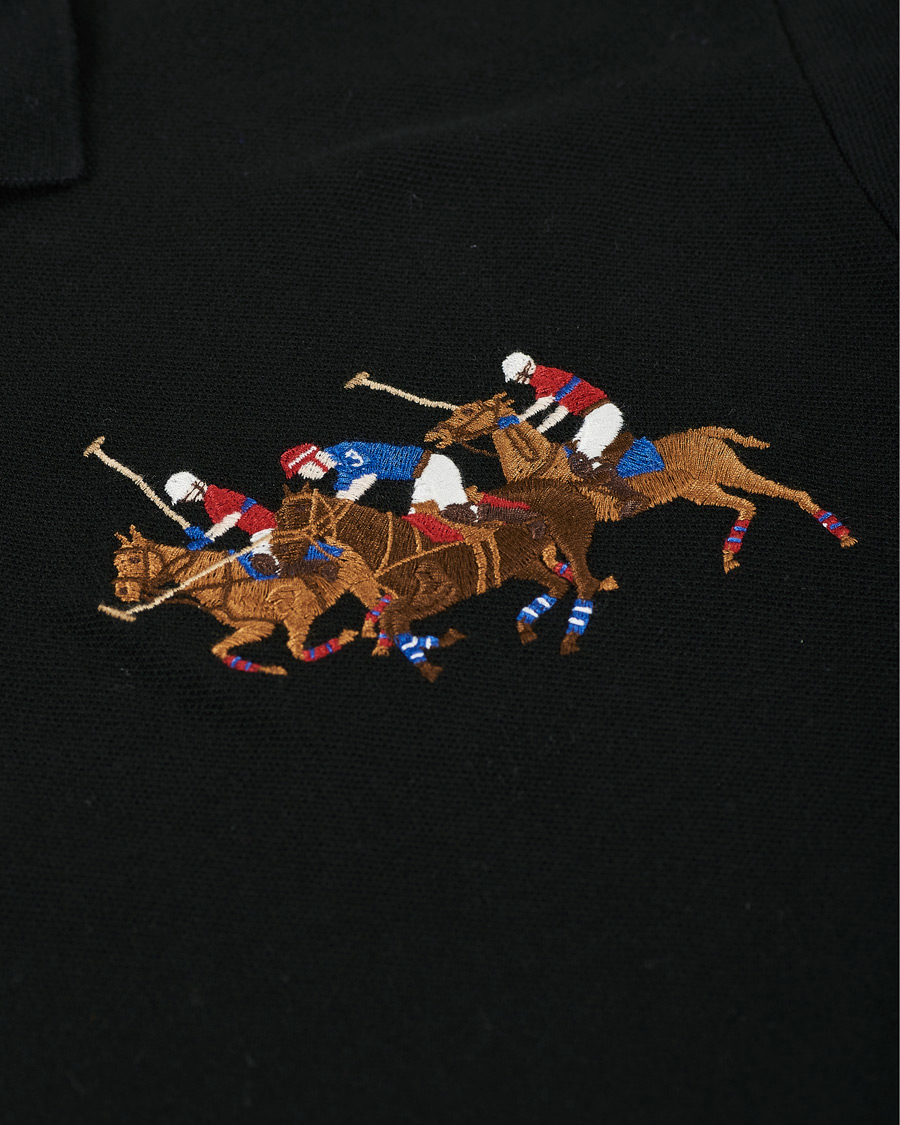 Herre | Pikéer | Polo Ralph Lauren | Custom Slim Fit Match Club Polo Black