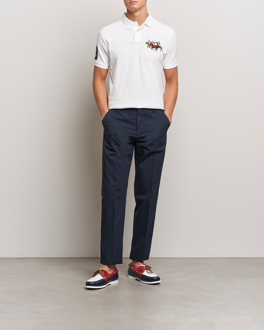 Herre | Pikéer | Polo Ralph Lauren | Custom Slim Fit Match Club Polo White