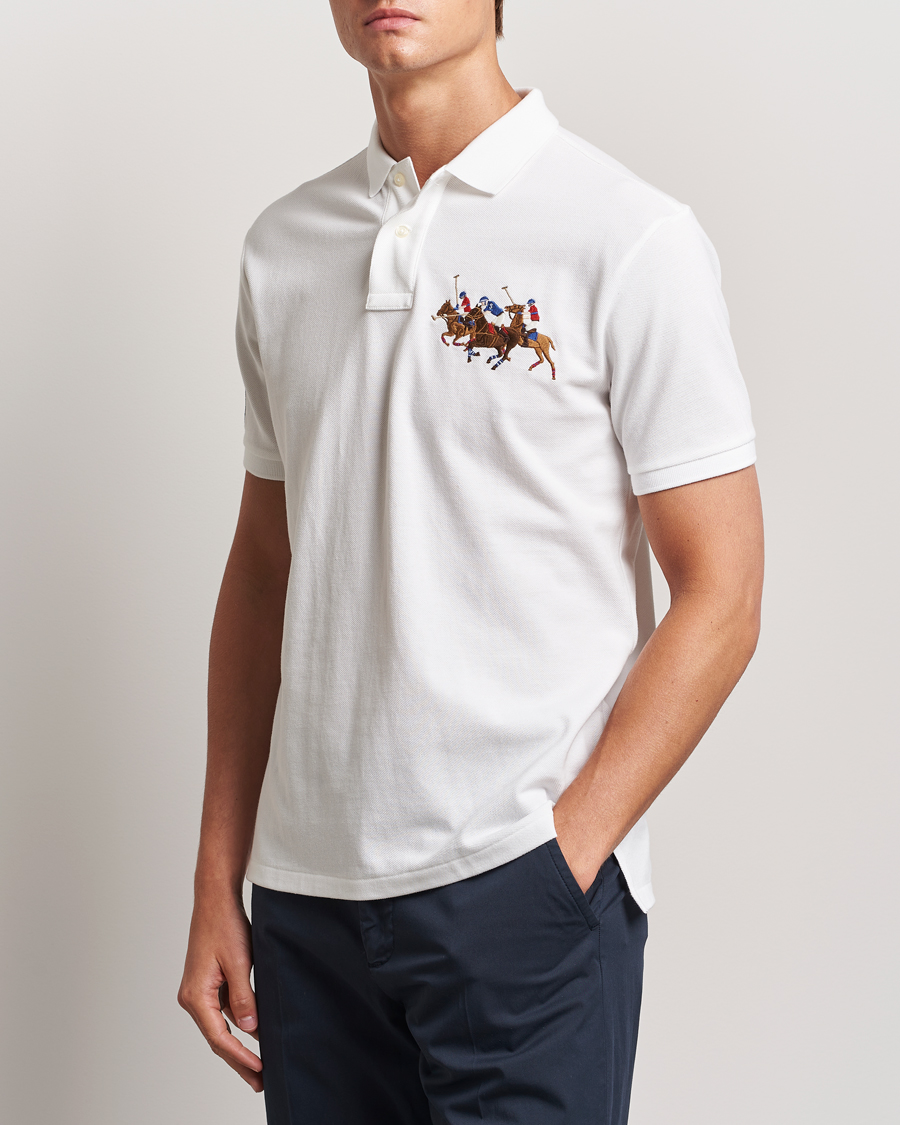 Herre |  | Polo Ralph Lauren | Custom Slim Fit Match Club Polo White