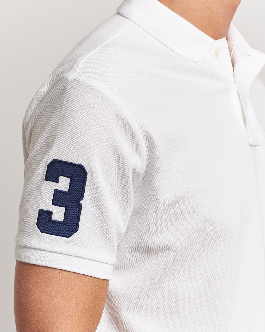 Herre | Pikéer | Polo Ralph Lauren | Custom Slim Fit Match Club Polo White