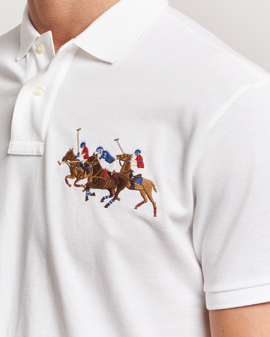 Herre | Pikéer | Polo Ralph Lauren | Custom Slim Fit Match Club Polo White